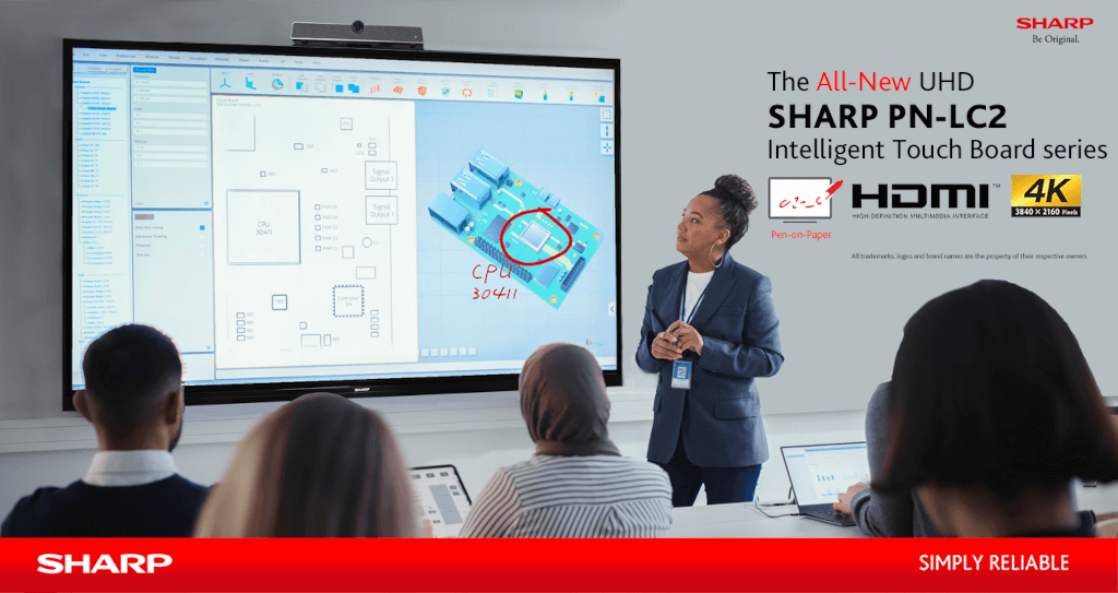 SHARP’s Revolutionary PN-LC2 Intelligent Touch Board Series